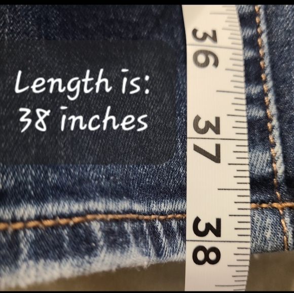 American Eagle Women's Stright Leg Extra Stretch Denim Blue Jeans, Size: 8R - Picture 15 of 16